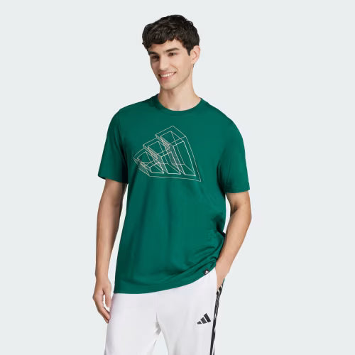 Playera Adidas Graphic Tech Outline - Verde