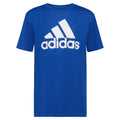 Playera Adidas Clásica Logo Blanco - Azul