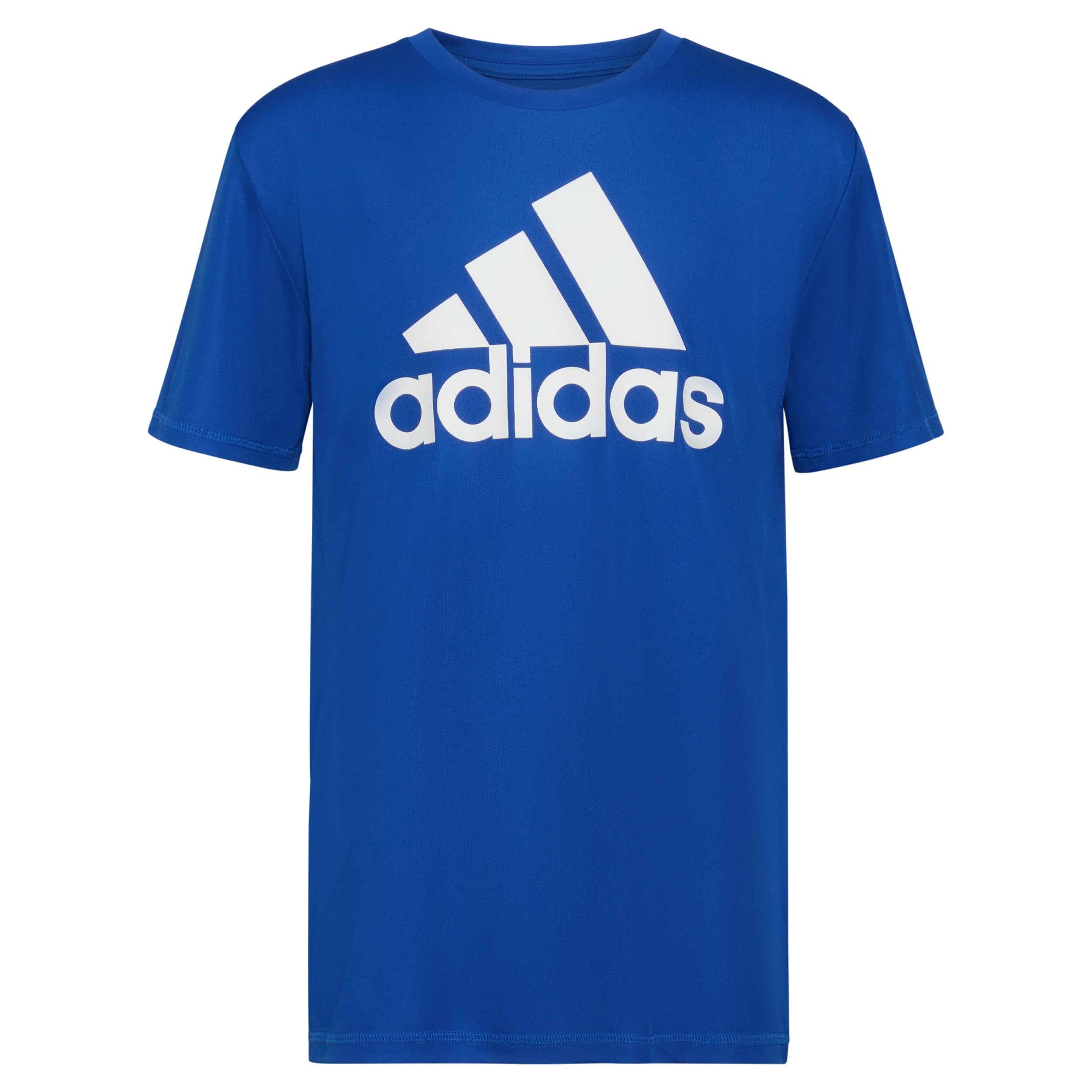 Playera Adidas Clásica Logo Blanco - Azul