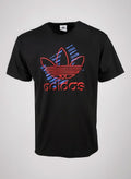 Playera Adidas Originals Logo Trifolio Distorsionado- Negro