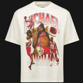 Playera Gráfica Michael Jordan Vintage "Championship Rings" - Color Crema