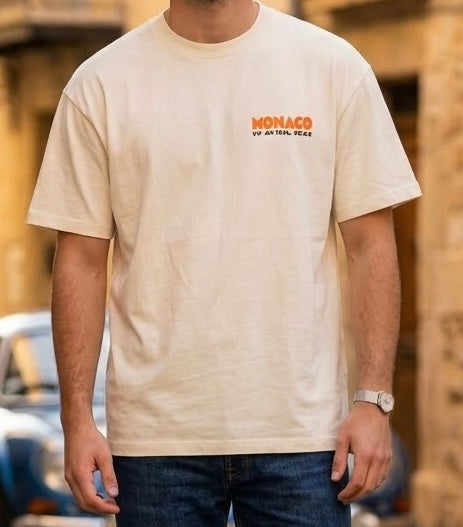 Playera  Monaco 1932 - Color Crema