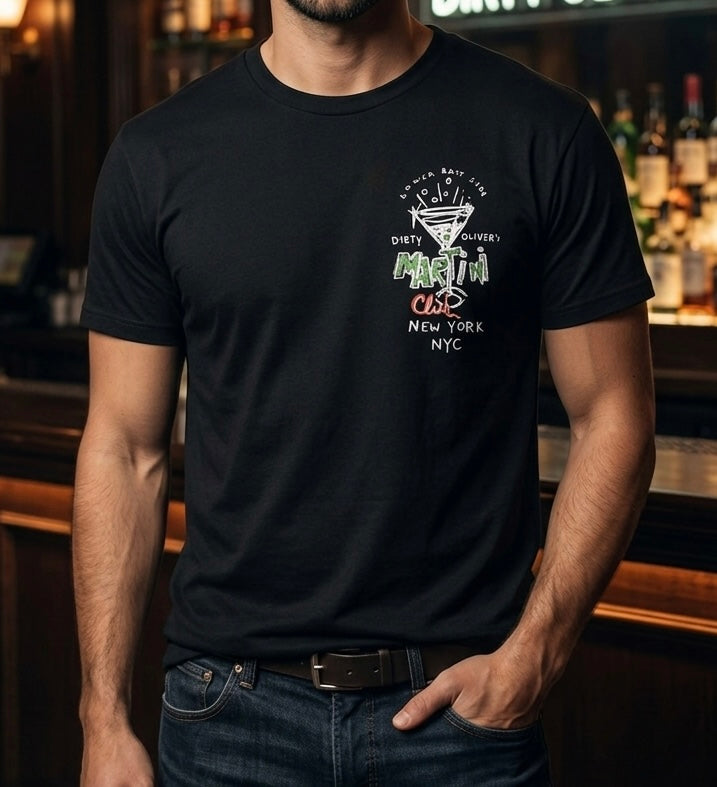Playera Dirty Oliver's Martini Club - Negro