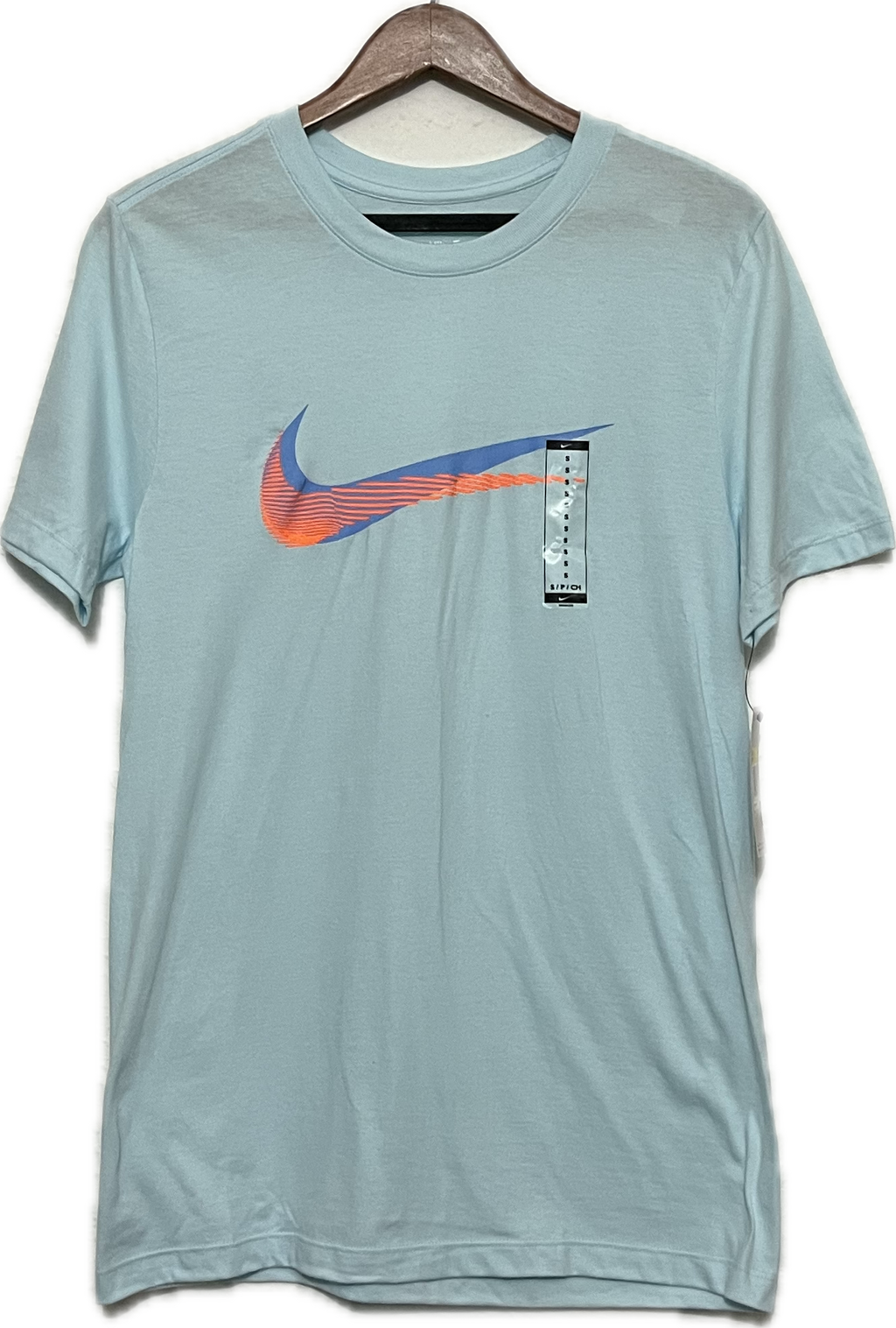 Playera Nike Gráfico "Swoosh" Azul Claro
