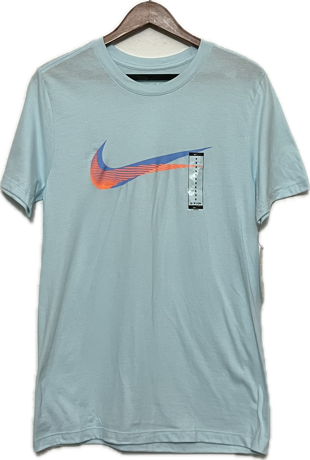Playera Nike Gráfico "Swoosh" Azul Claro