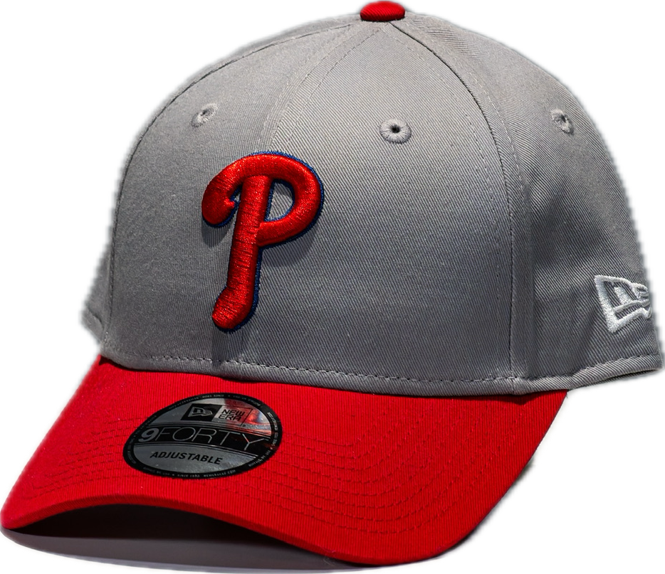 Gorra New Era 9FORTY Philadelphia Phillies - Gris y Rojo