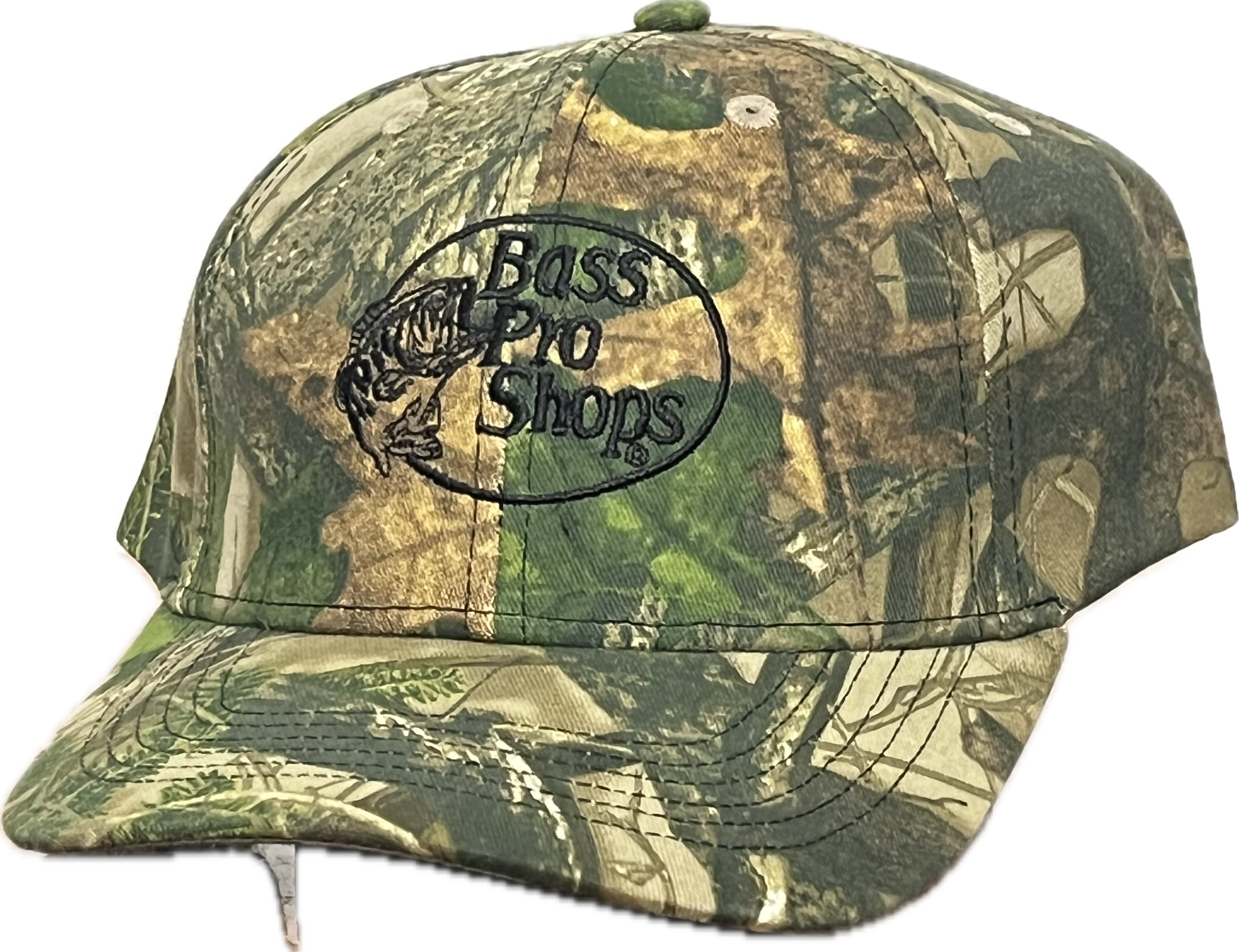 Gorra Bass Pro Shops Full Camo - Logotipo Negro Bordado