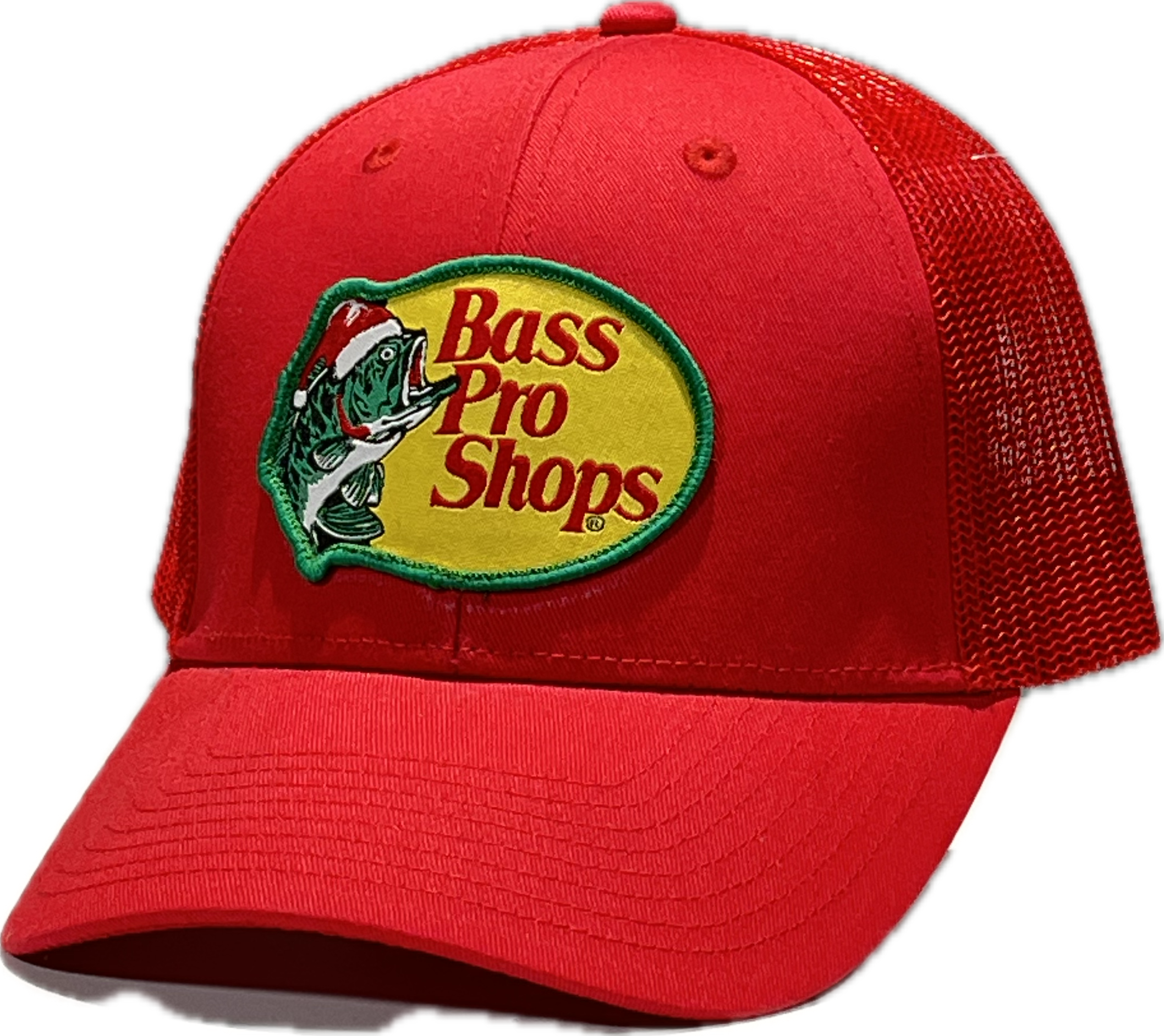 Gorra Bass Pro Shops Trucker Clásica - Edición Navideña Roja