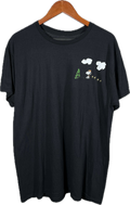 Playera Snoopy & Woodstock Detalle Pecho - Negro Clásico