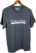 Playera Calvin Klein Gris Oscuro con Logo Clásico