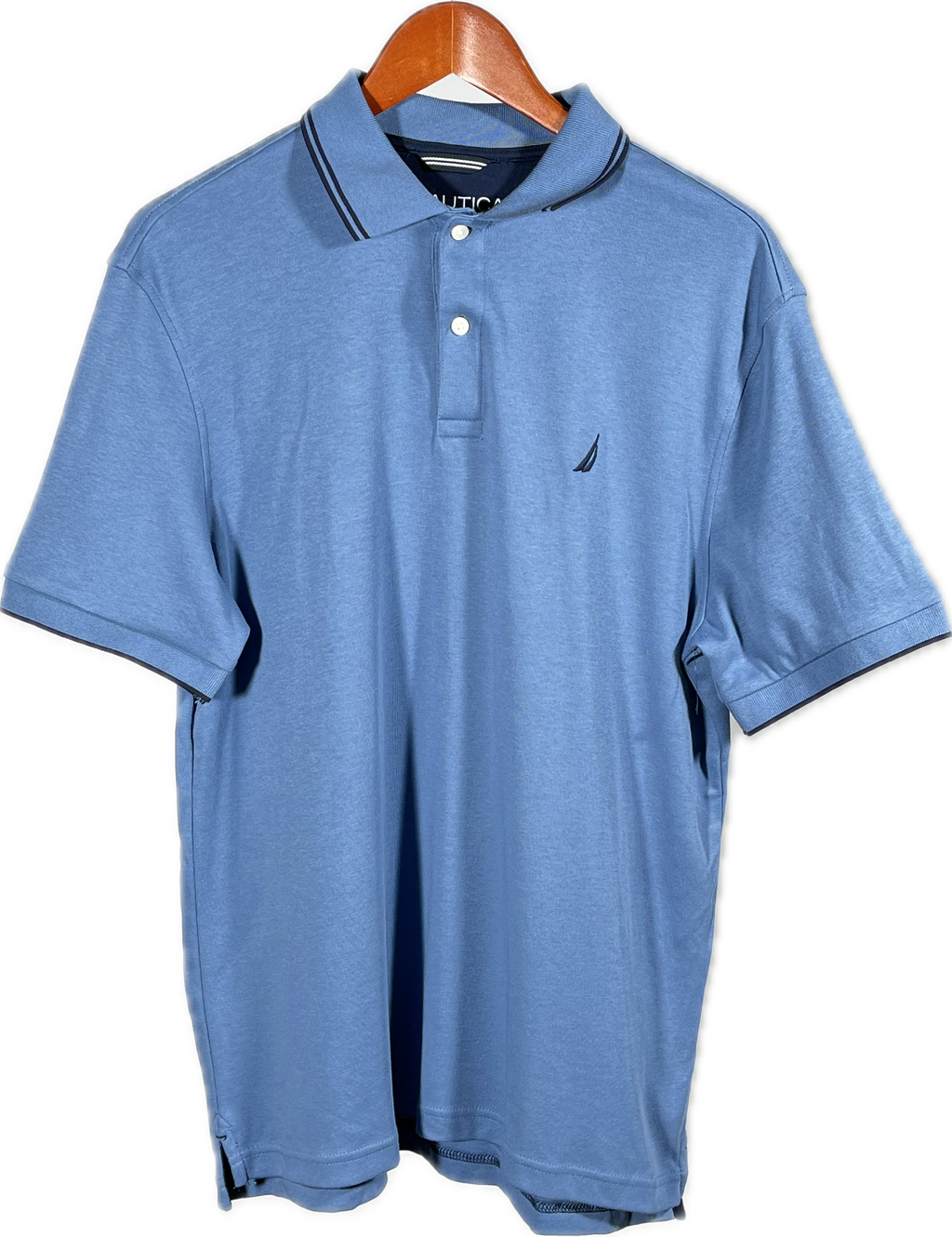 Camisa Tipo Polo Nautica Clásica  - Azul Celeste