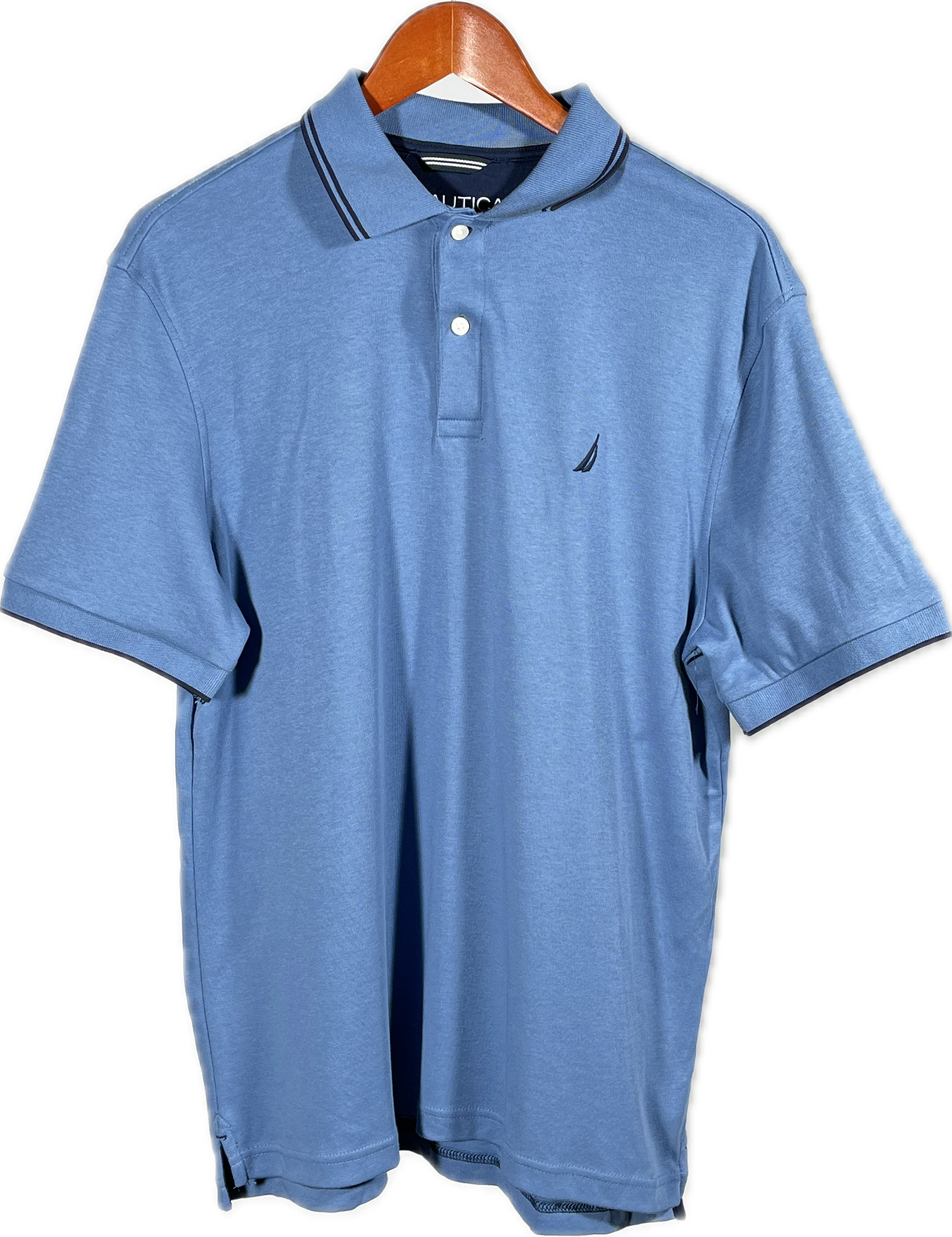 Camisa Tipo Polo Nautica Clásica  - Azul Celeste