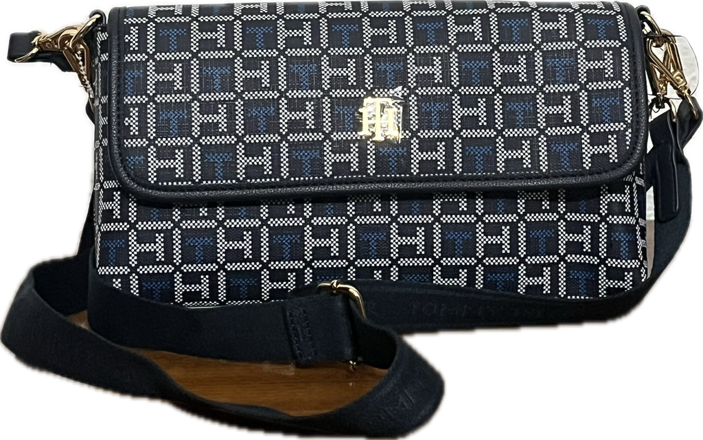 Bolsa Tommy Hilfiger Crossbody con Solapa -  Azul Marino