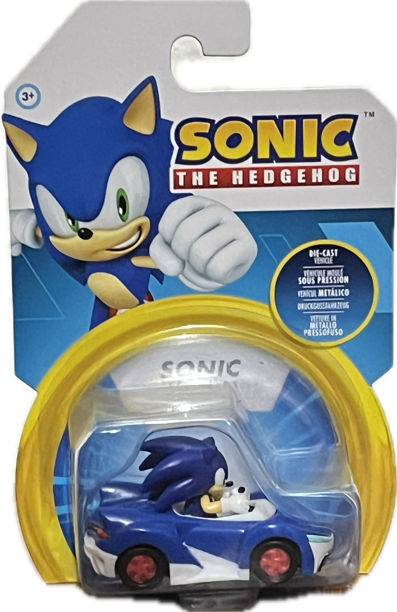 Auto de Carreras Metálico de Sonic - Figura Oficial Die-Cast