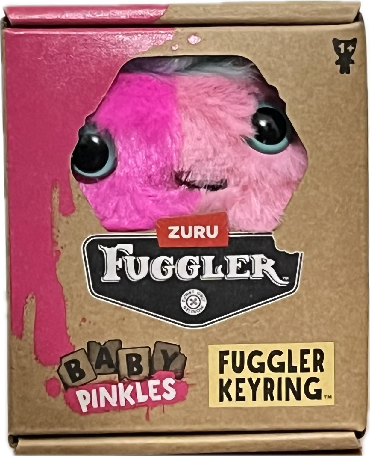 Llavero de Peluche Fuggler Zuru: Baby Pinkles Peludo