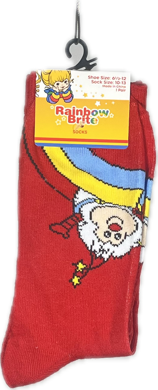 Calcetas Clásicas Rainbow Brite - Edición Retro Roja (Unitalla)