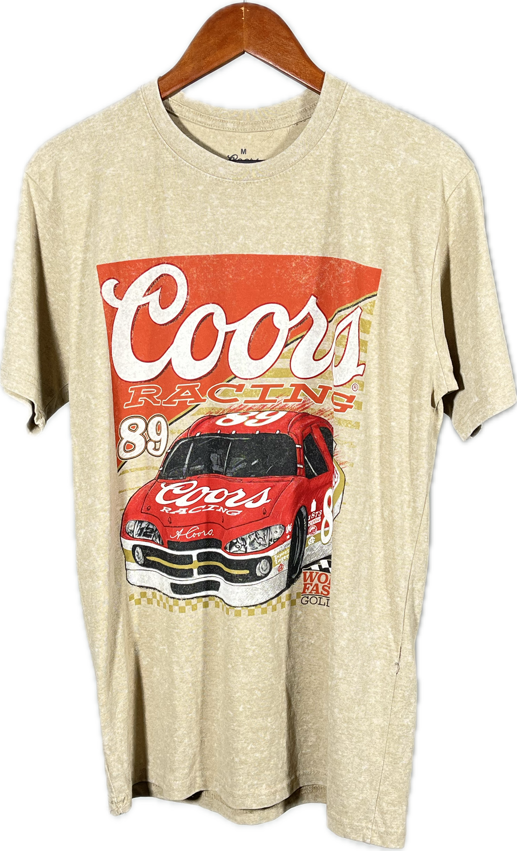 Camiseta Vintage Coors Racing '89 Beige