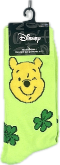 Calcetas Oficiales Disney: Winnie the Pooh y Tréboles (Unitalla)