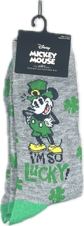 Calcetas Oficiales Disney Mickey Mouse "I'm So Lucky" (Unitalla)
