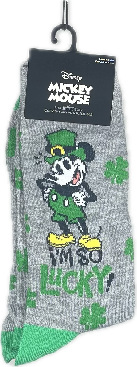 Calcetas Oficiales Disney Mickey Mouse "I'm So Lucky" (Unitalla)