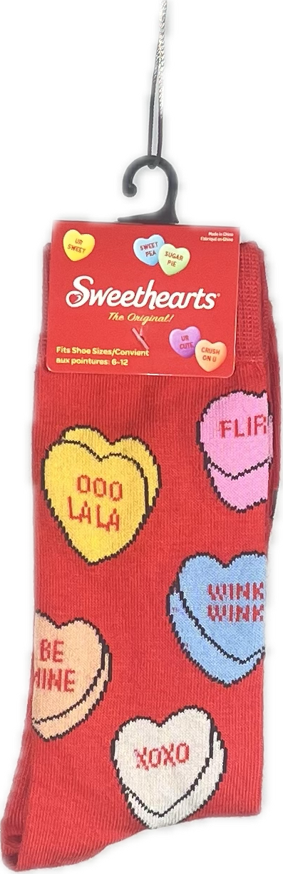 Calcetas Oficiales Sweethearts Corazones de Caramelo (Unitalla)