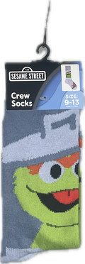 Calcetas Crew Oficiales Sesame Street: Oscar el Gruñón (Unitalla)