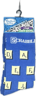Calcetas Crew Oficiales Hasbro Scrabble Azules (Unitalla)
