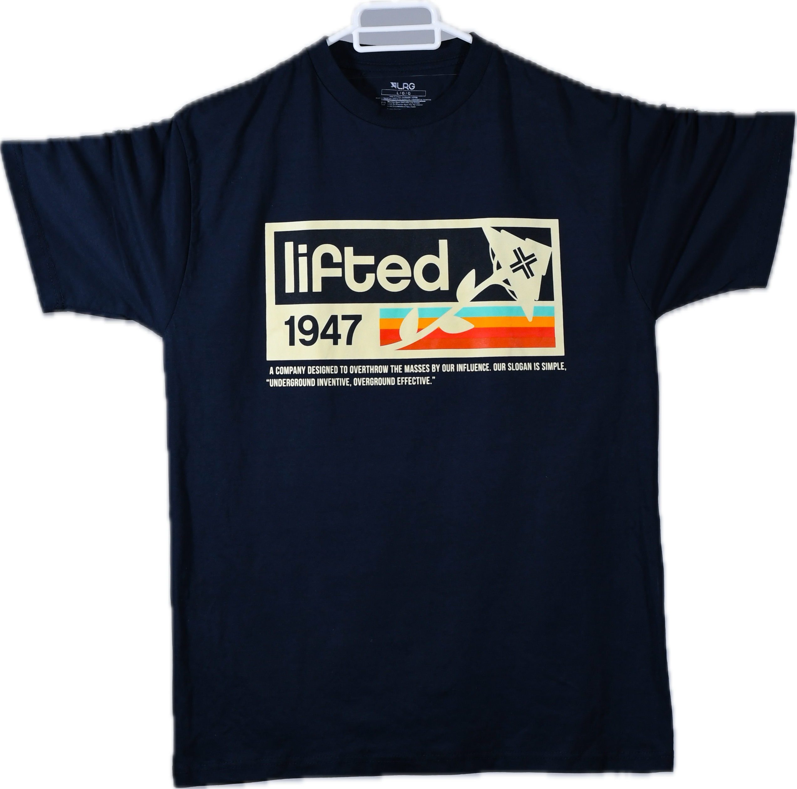 Playera Gráfica LRG Lifted 1947 - Azul Marino Oscuro