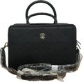 Bolsa Tommy Hilfiger Satchel Monograma - Negro Clásico