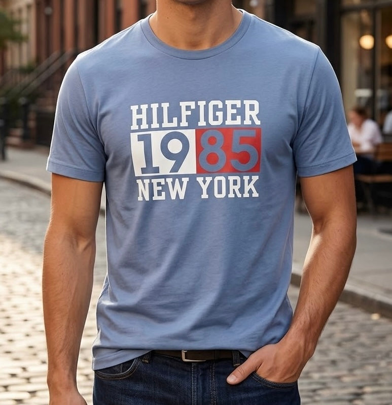 Playera Tommy Hilfiger 1985 New York - Azul