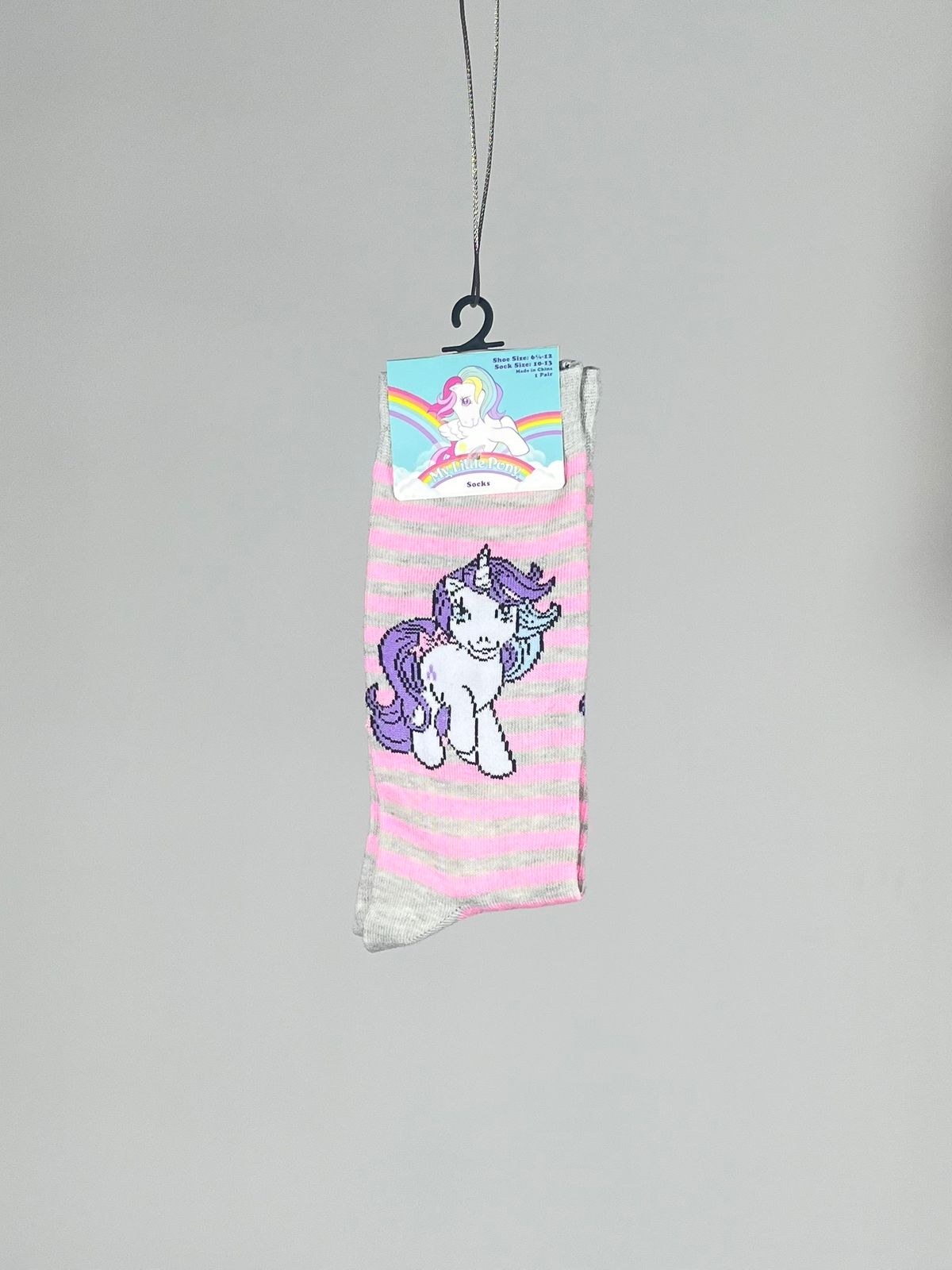 Calcetas Oficiales My Little Pony Retro a Rayas (Unitalla)