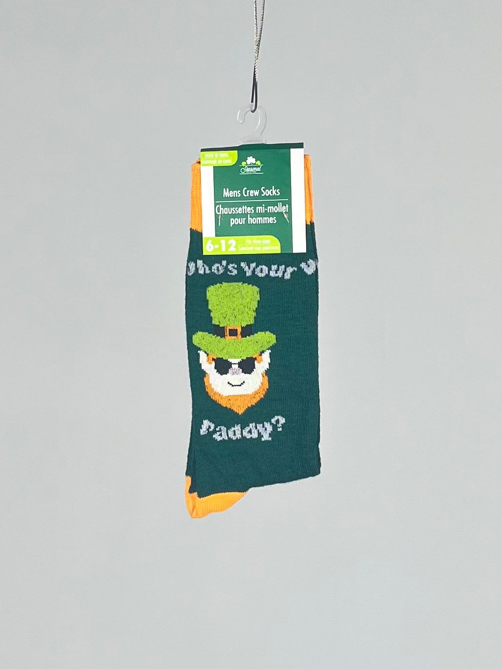 Calcetas Crew para Hombre "Who's Your Paddy?" (Unitalla)