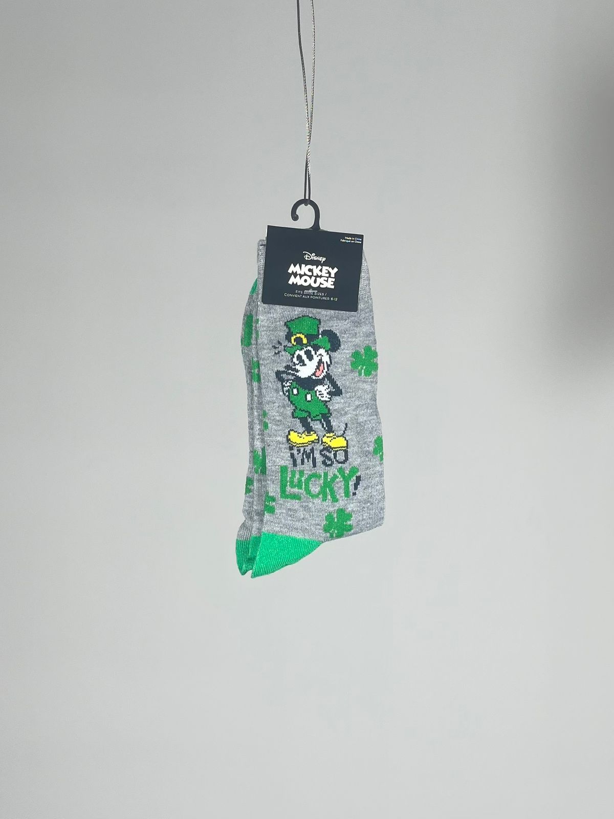 Calcetas Oficiales Disney Mickey Mouse "I'm So Lucky" (Unitalla)