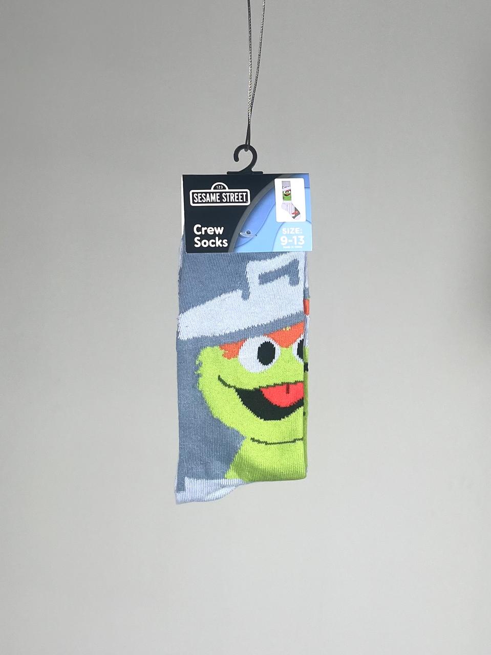 Calcetas Crew Oficiales Sesame Street: Oscar el Gruñón (Unitalla)