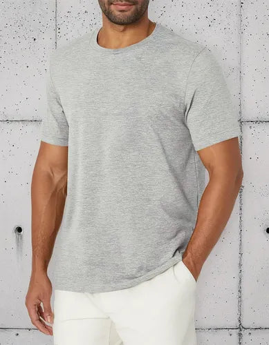 Playera Umbro Hombre Gris Jaspeado - Logo Espalda
